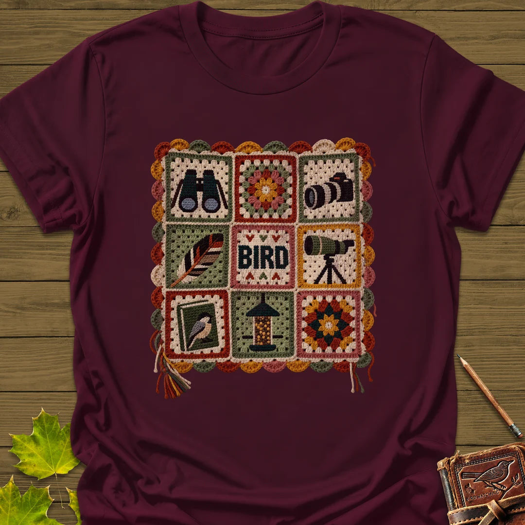 Birder's Sampler T-Shirt - Bird Graphic Tee - Gift for Bird Lovers - Unisex