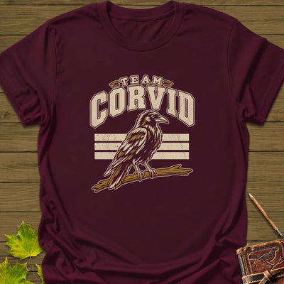 Team Corvid T-Shirt - Bird Graphic Tee - Gift for Bird Lovers - Unisex