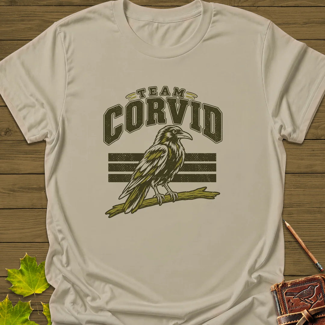 Team Corvid T-Shirt - Bird Graphic Tee - Gift for Bird Lovers - Unisex