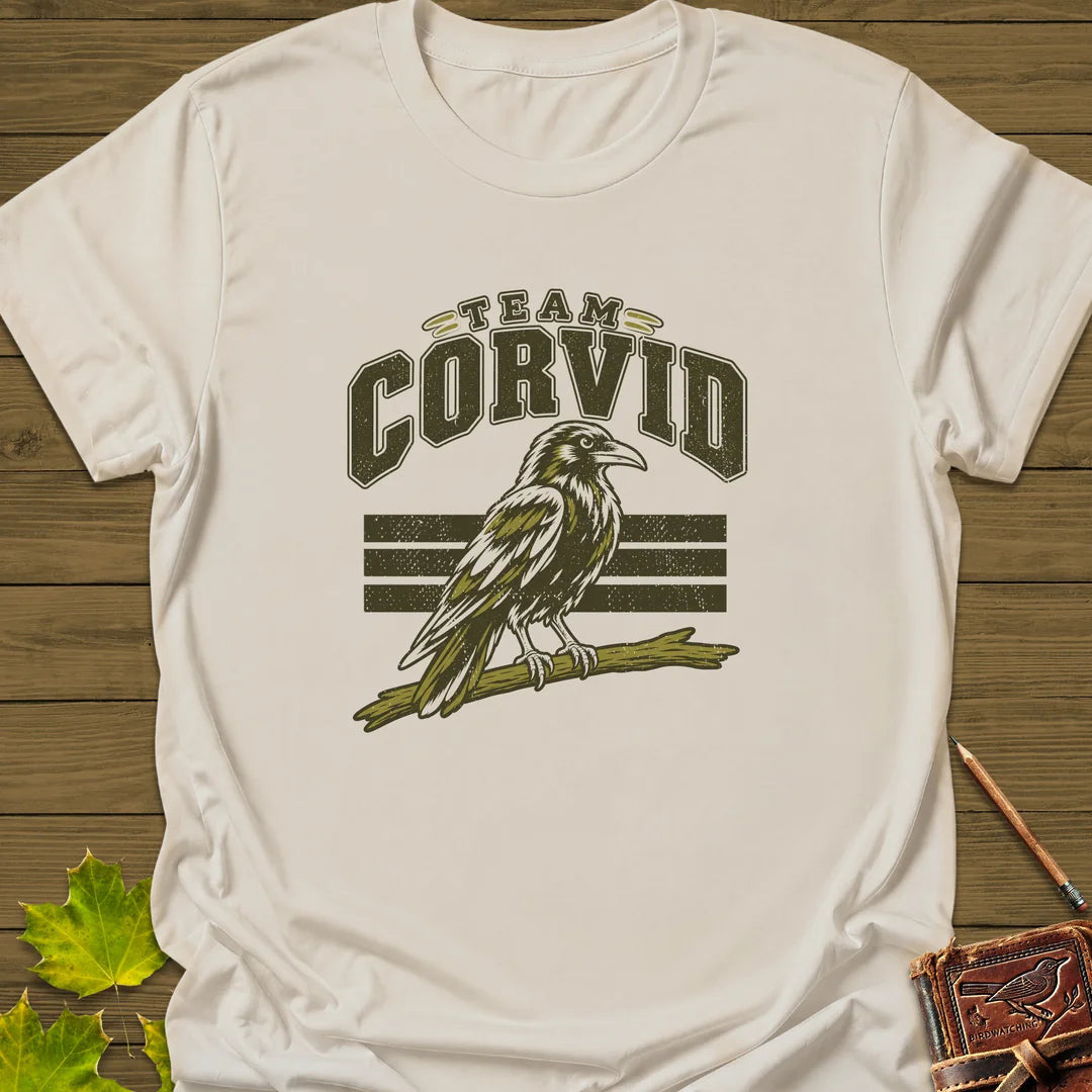 Team Corvid T-Shirt - Bird Graphic Tee - Gift for Bird Lovers - Unisex