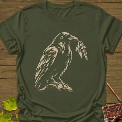 Lily Raven T-Shirt - Bird Graphic Tee - Gift for Bird Lovers - Unisex
