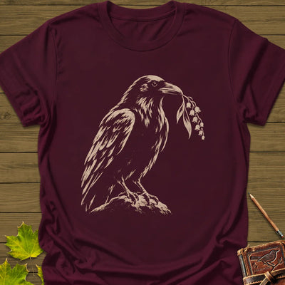 Lily Raven T-Shirt - Bird Graphic Tee - Gift for Bird Lovers - Unisex