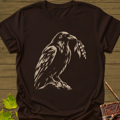 Lily Raven T-Shirt - Bird Graphic Tee - Gift for Bird Lovers - Unisex