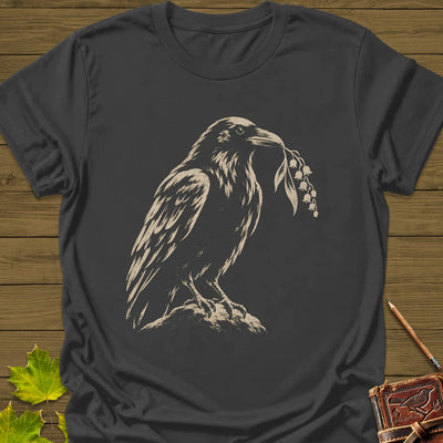 Lily Raven T-Shirt - Bird Graphic Tee - Gift for Bird Lovers - Unisex