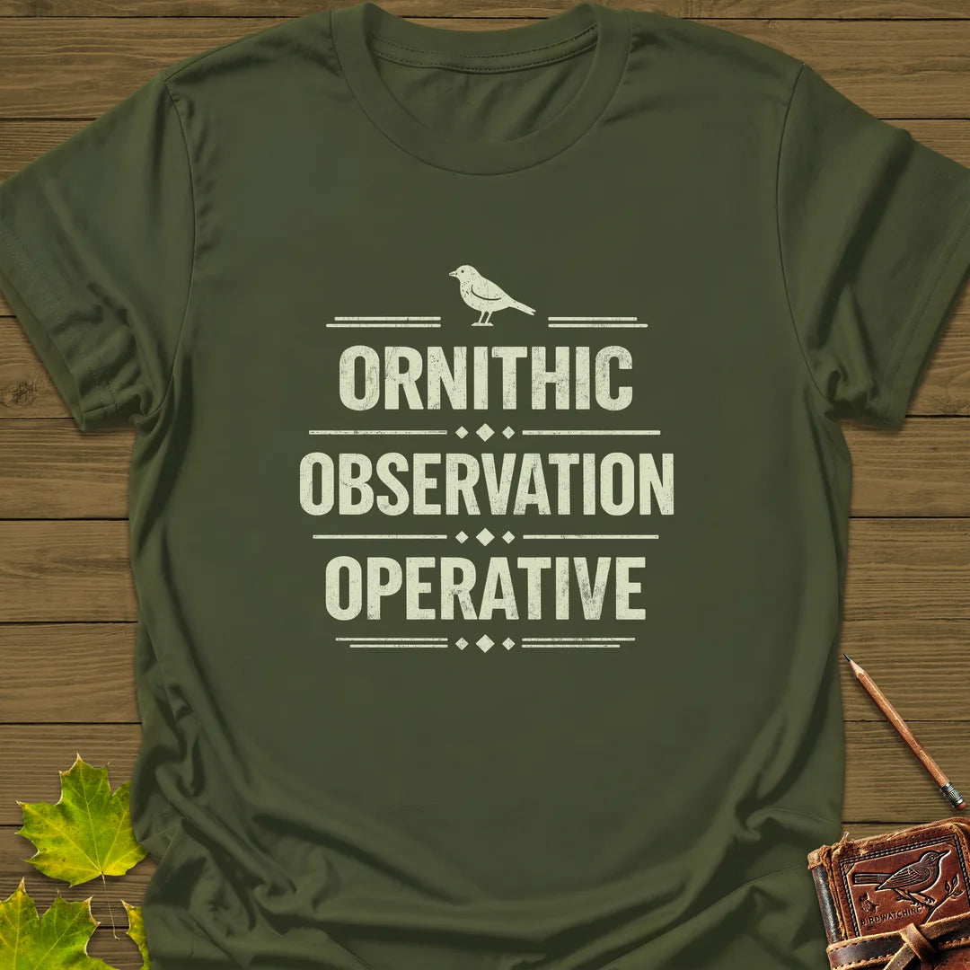 Ornithic Observation T-Shirt - Bird Graphic Tee - Gift for Bird Lovers - Unisex