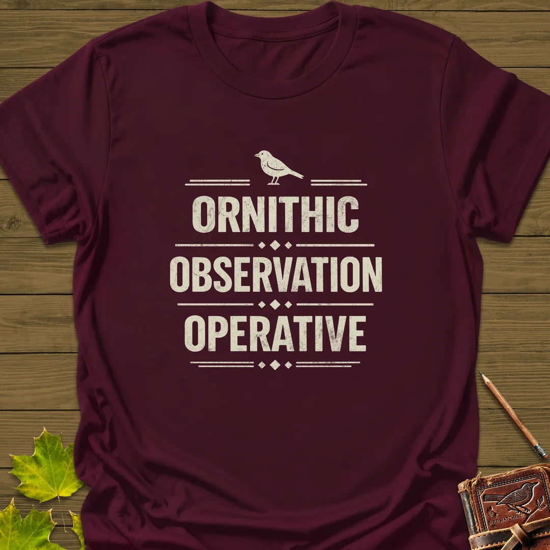 Ornithic Observation T-Shirt - Bird Graphic Tee - Gift for Bird Lovers - Unisex