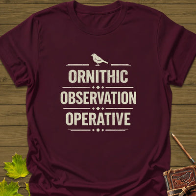 Ornithic Observation T-Shirt - Bird Graphic Tee - Gift for Bird Lovers - Unisex