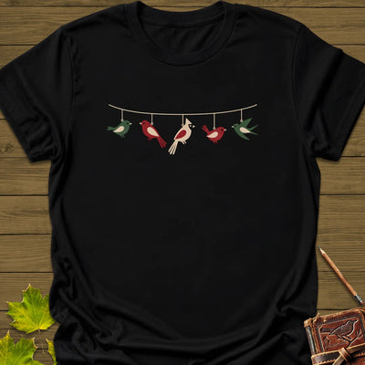 Feathered Garland T-Shirt - Bird Graphic Tee - Gift for Bird Lovers - Unisex