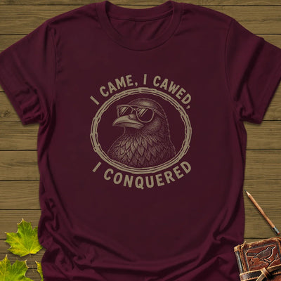 I Came I Cawed T-Shirt - Bird Graphic Tee - Gift for Bird Lovers - Unisex