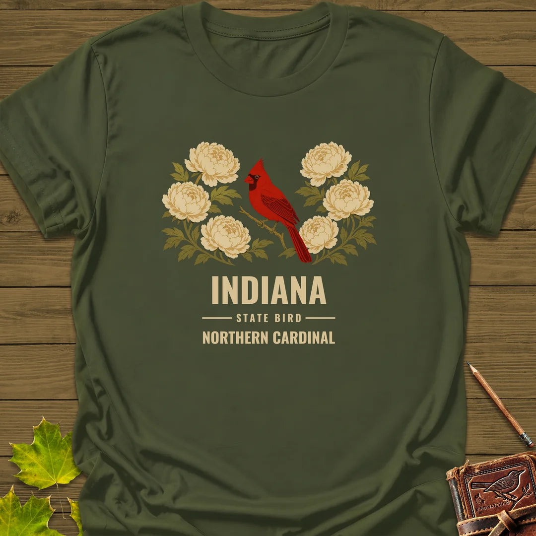 Indiana State Bird T-Shirt - Graphic Tee - Gift for Bird Lovers - Unisex