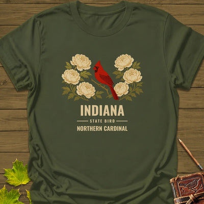 Indiana State Bird T-Shirt - Graphic Tee - Gift for Bird Lovers - Unisex