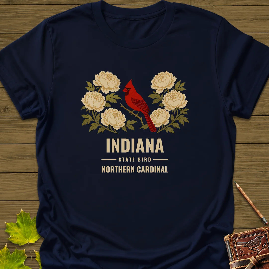 Indiana State Bird T-Shirt - Graphic Tee - Gift for Bird Lovers - Unisex