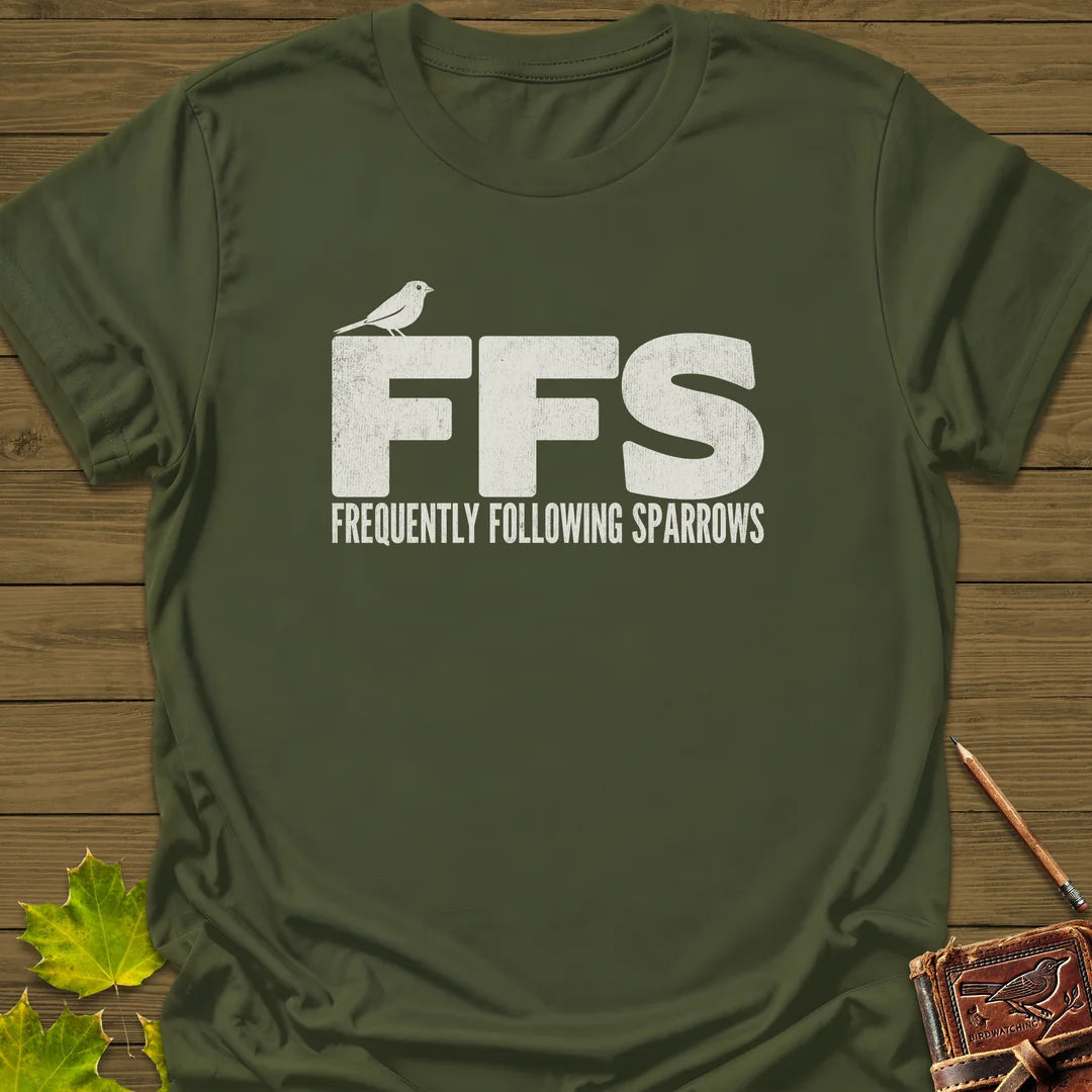 FFS Sparrows T-Shirt - Bird Graphic Tee - Gift for Bird Lovers - Unisex