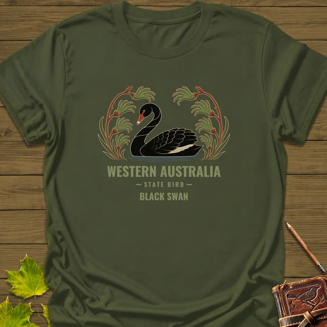 Western Australia State Bird T-Shirt - Graphic Tee - Gift for Bird Lovers - Unisex
