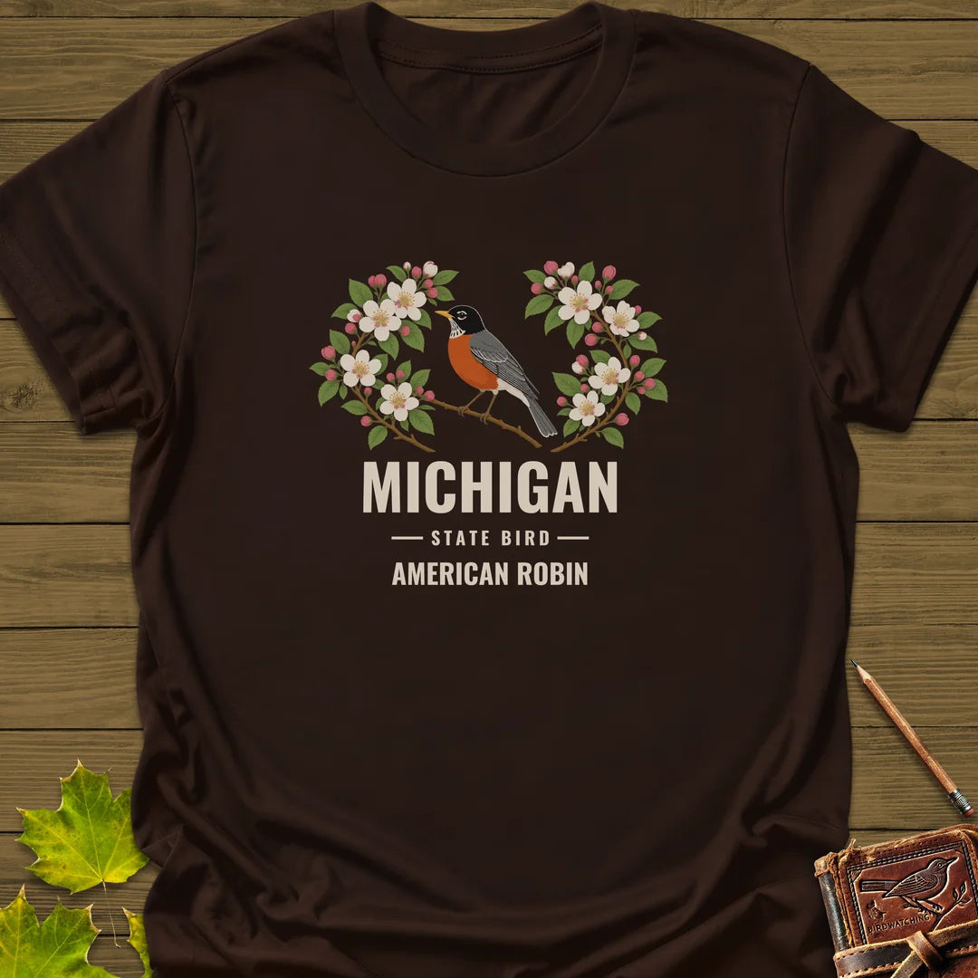 Michigan State Bird T-Shirt - Graphic Tee - Gift for Bird Lovers - Unisex