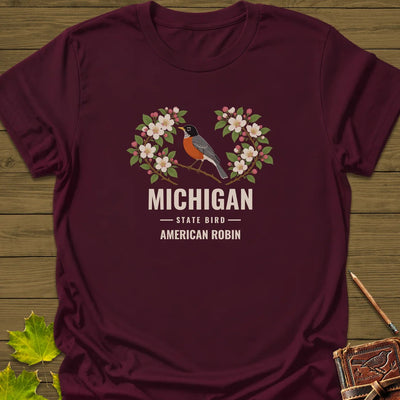 Michigan State Bird T-Shirt - Graphic Tee - Gift for Bird Lovers - Unisex