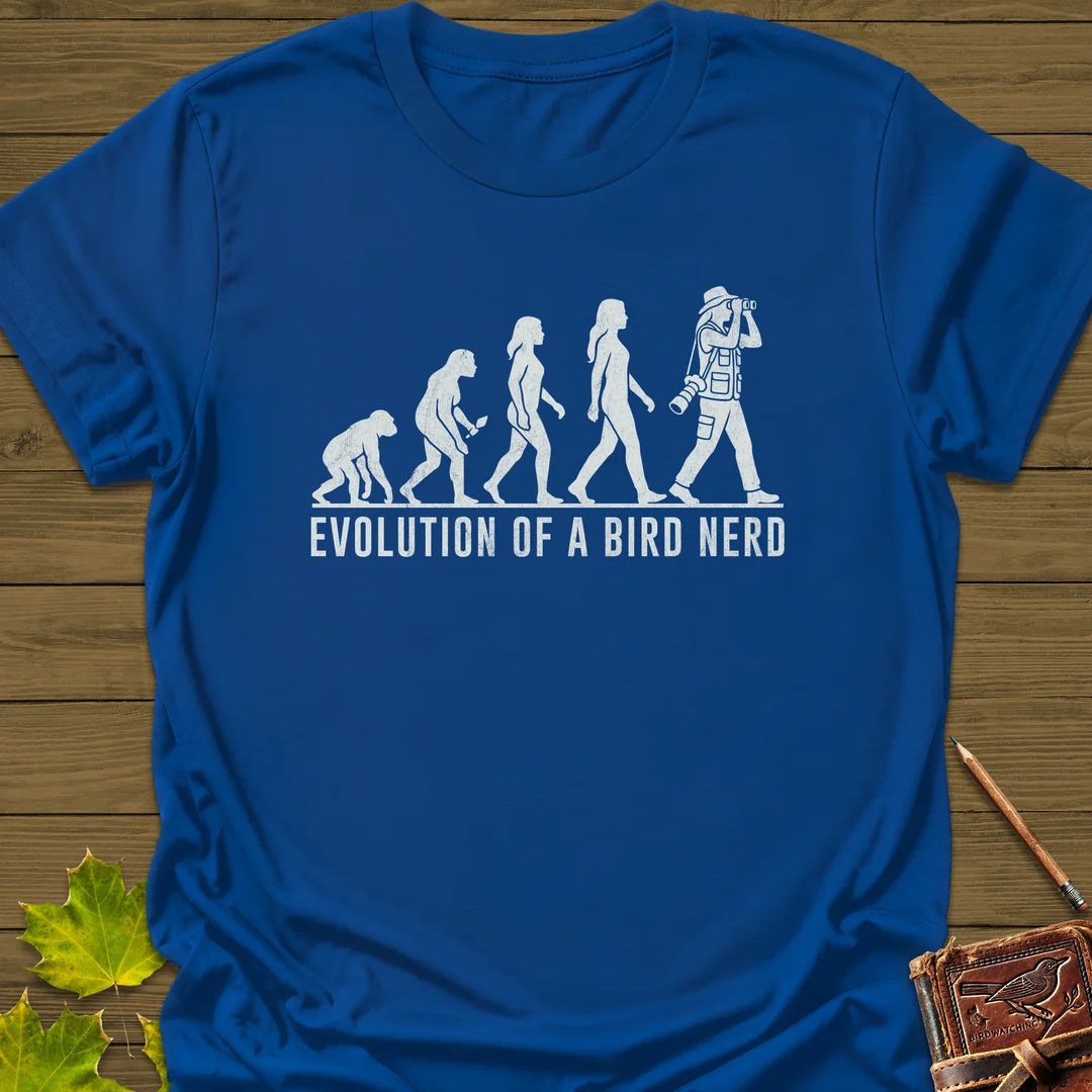 Evolution (Female) T-Shirt - Bird Graphic Tee - Gift for Bird Lovers - Unisex