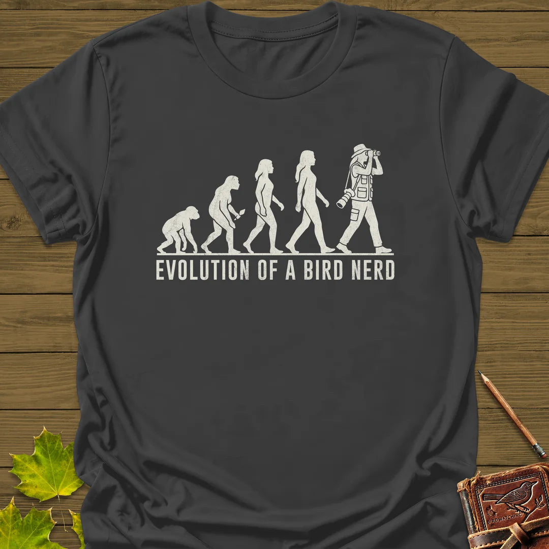 Evolution (Female) T-Shirt - Bird Graphic Tee - Gift for Bird Lovers - Unisex