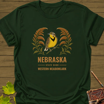 Nebraska State Bird T-Shirt - Graphic Tee - Gift for Bird Lovers - Unisex