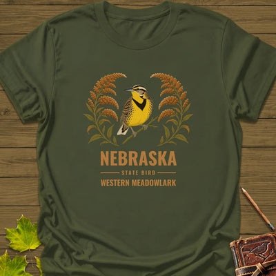 Nebraska State Bird T-Shirt - Graphic Tee - Gift for Bird Lovers - Unisex