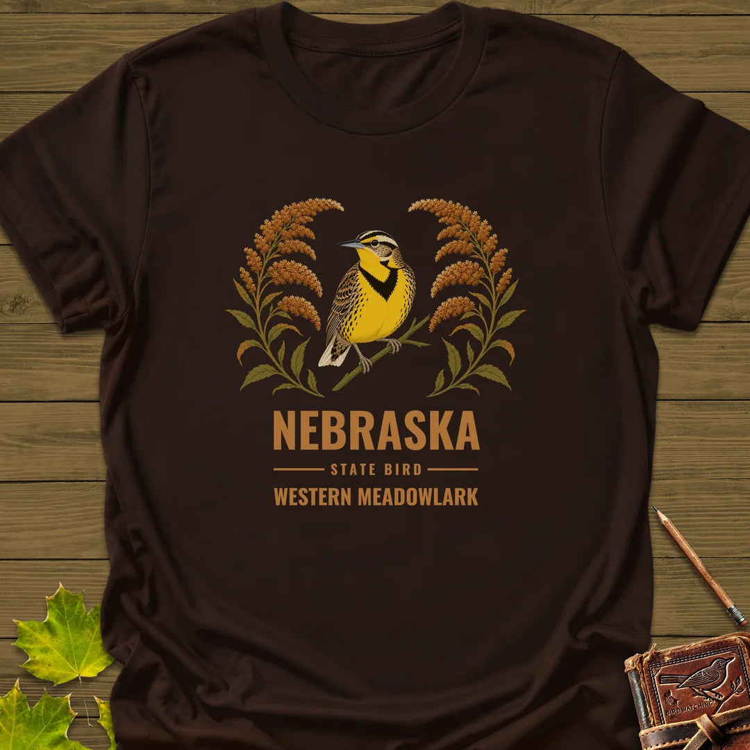 Nebraska State Bird T-Shirt - Graphic Tee - Gift for Bird Lovers - Unisex