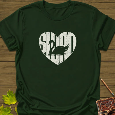 Swan Love T-Shirt - Bird Graphic Tee - Gift for Bird Lovers - Unisex