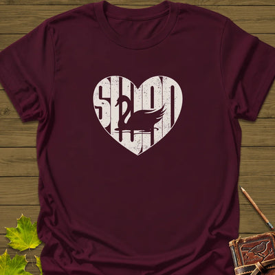 Swan Love T-Shirt - Bird Graphic Tee - Gift for Bird Lovers - Unisex