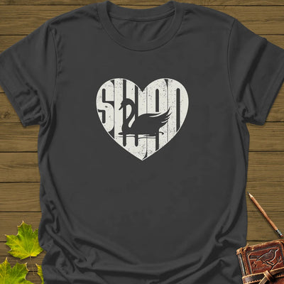 Swan Love T-Shirt - Bird Graphic Tee - Gift for Bird Lovers - Unisex