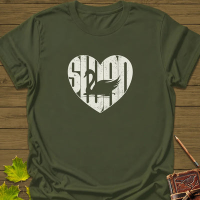 Swan Love T-Shirt - Bird Graphic Tee - Gift for Bird Lovers - Unisex