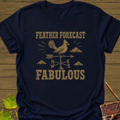 Feather Forecast T-Shirt - Bird Graphic Tee - Gift for Bird Lovers - Unisex