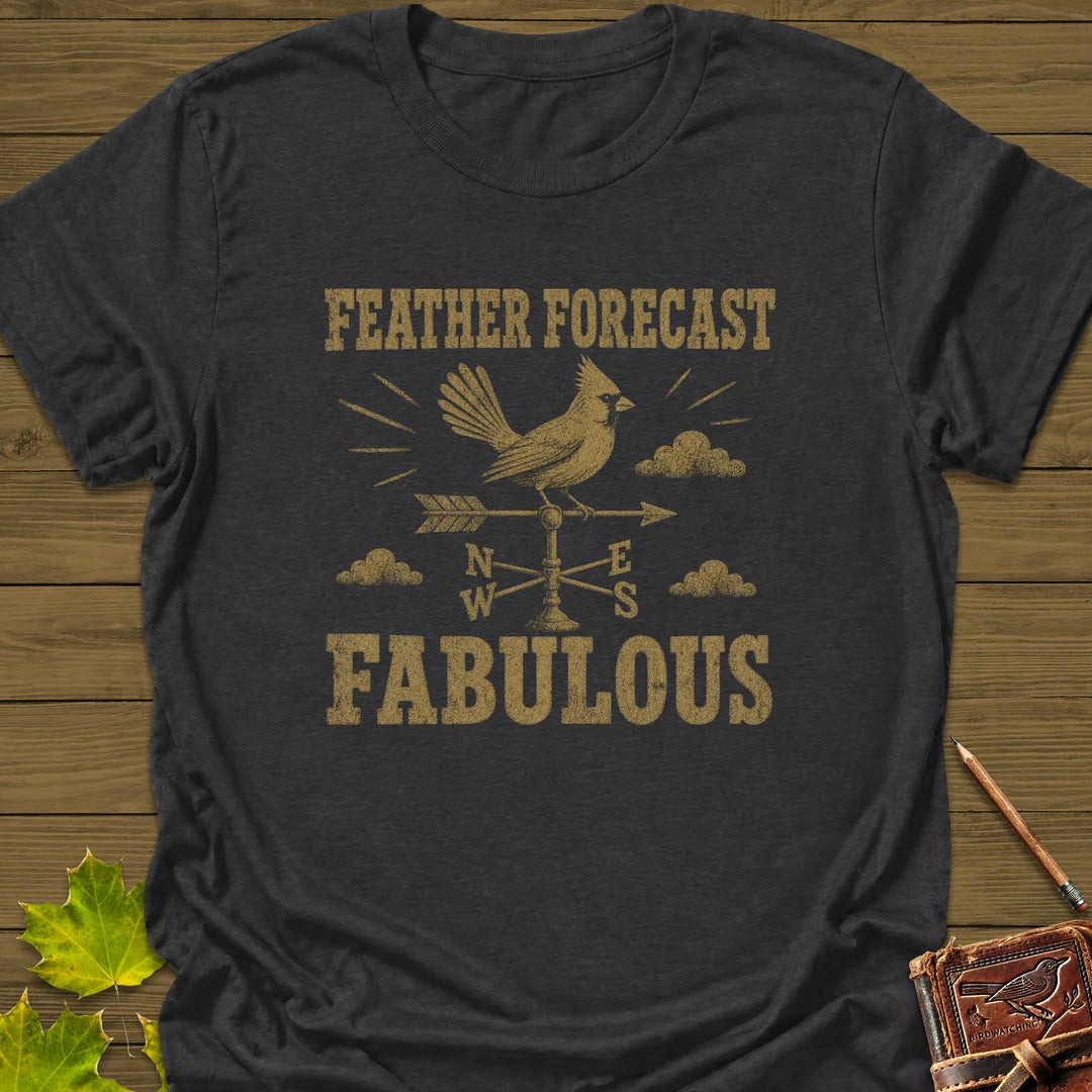 Feather Forecast T-Shirt - Bird Graphic Tee - Gift for Bird Lovers - Unisex