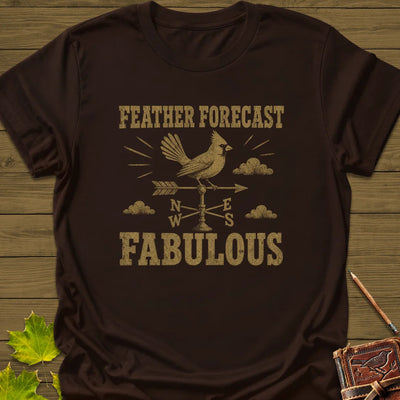 Feather Forecast T-Shirt - Bird Graphic Tee - Gift for Bird Lovers - Unisex