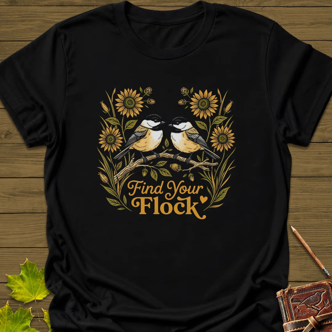Find Your Flock T-Shirt - Bird Graphic Tee - Gift for Bird Lovers - Unisex