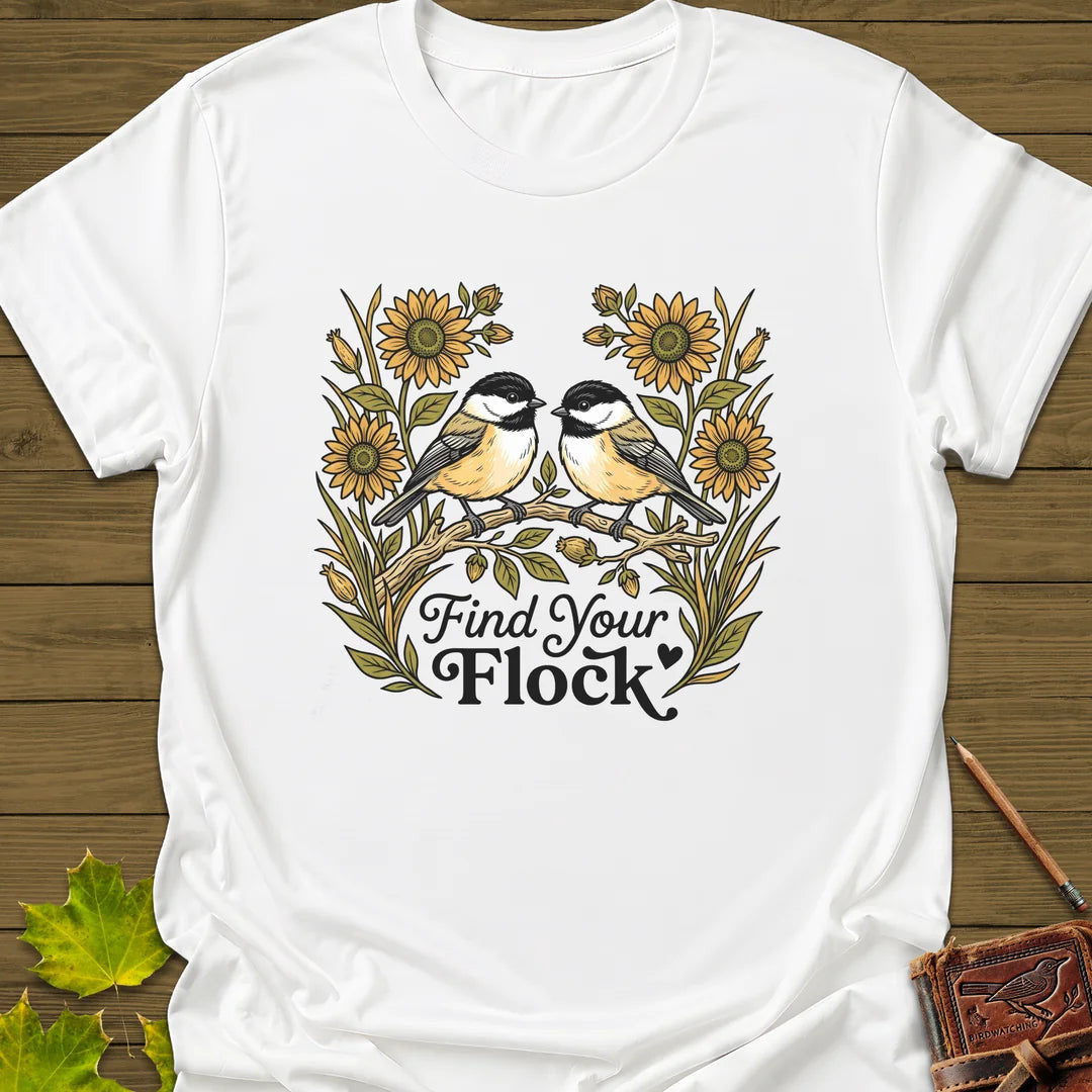 Find Your Flock T-Shirt - Bird Graphic Tee - Gift for Bird Lovers - Unisex