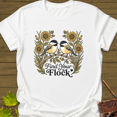 Find Your Flock T-Shirt - Bird Graphic Tee - Gift for Bird Lovers - Unisex