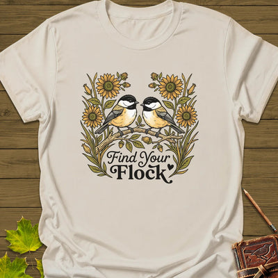 Find Your Flock T-Shirt - Bird Graphic Tee - Gift for Bird Lovers - Unisex