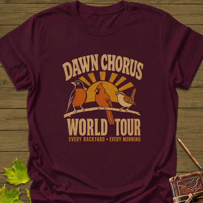 Dawn Chorus Tour T-Shirt - Bird Graphic Tee - Gift for Bird Lovers - Unisex