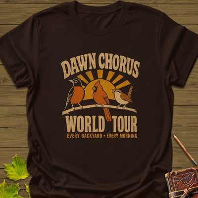 Dawn Chorus Tour T-Shirt - Bird Graphic Tee - Gift for Bird Lovers - Unisex