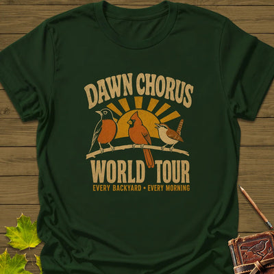 Dawn Chorus Tour T-Shirt - Bird Graphic Tee - Gift for Bird Lovers - Unisex