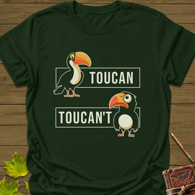 Toucan't T-Shirt - Bird Graphic Tee - Gift for Bird Lovers - Unisex