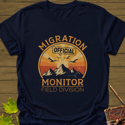 Migration Monitor T-Shirt - Bird Graphic Tee - Gift for Bird Lovers - Unisex