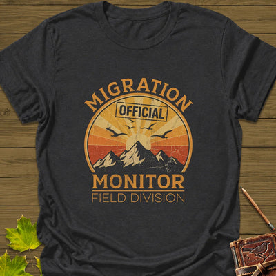 Migration Monitor T-Shirt - Bird Graphic Tee - Gift for Bird Lovers - Unisex