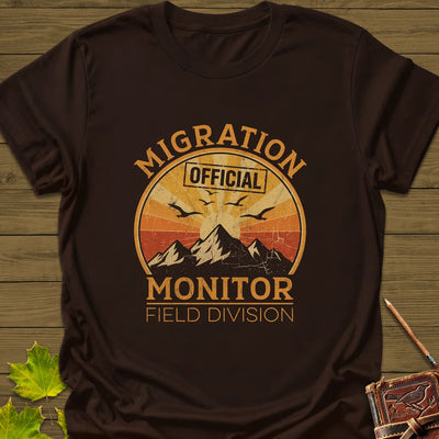 Migration Monitor T-Shirt - Bird Graphic Tee - Gift for Bird Lovers - Unisex