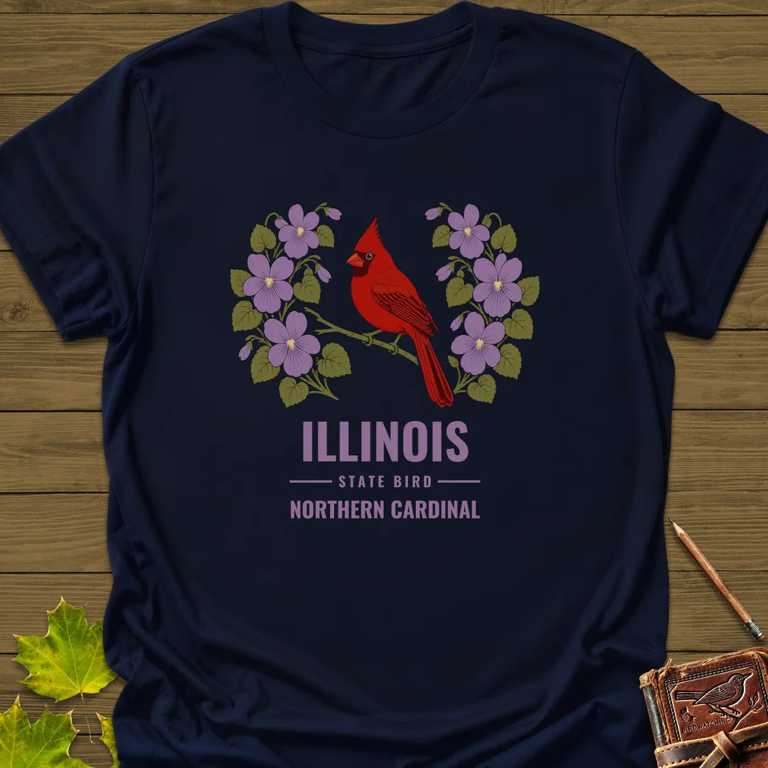 Illinois State Bird T-Shirt - Graphic Tee - Gift for Bird Lovers - Unisex