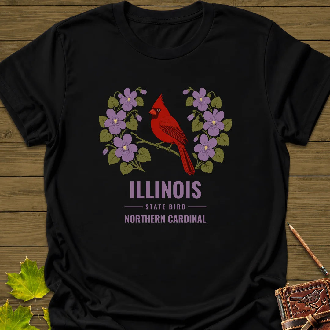 Illinois State Bird T-Shirt - Graphic Tee - Gift for Bird Lovers - Unisex