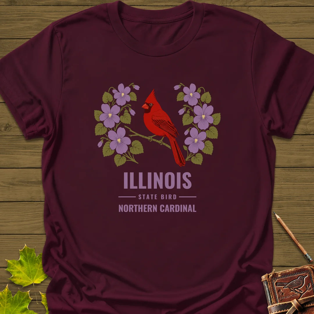 Illinois State Bird T-Shirt - Graphic Tee - Gift for Bird Lovers - Unisex