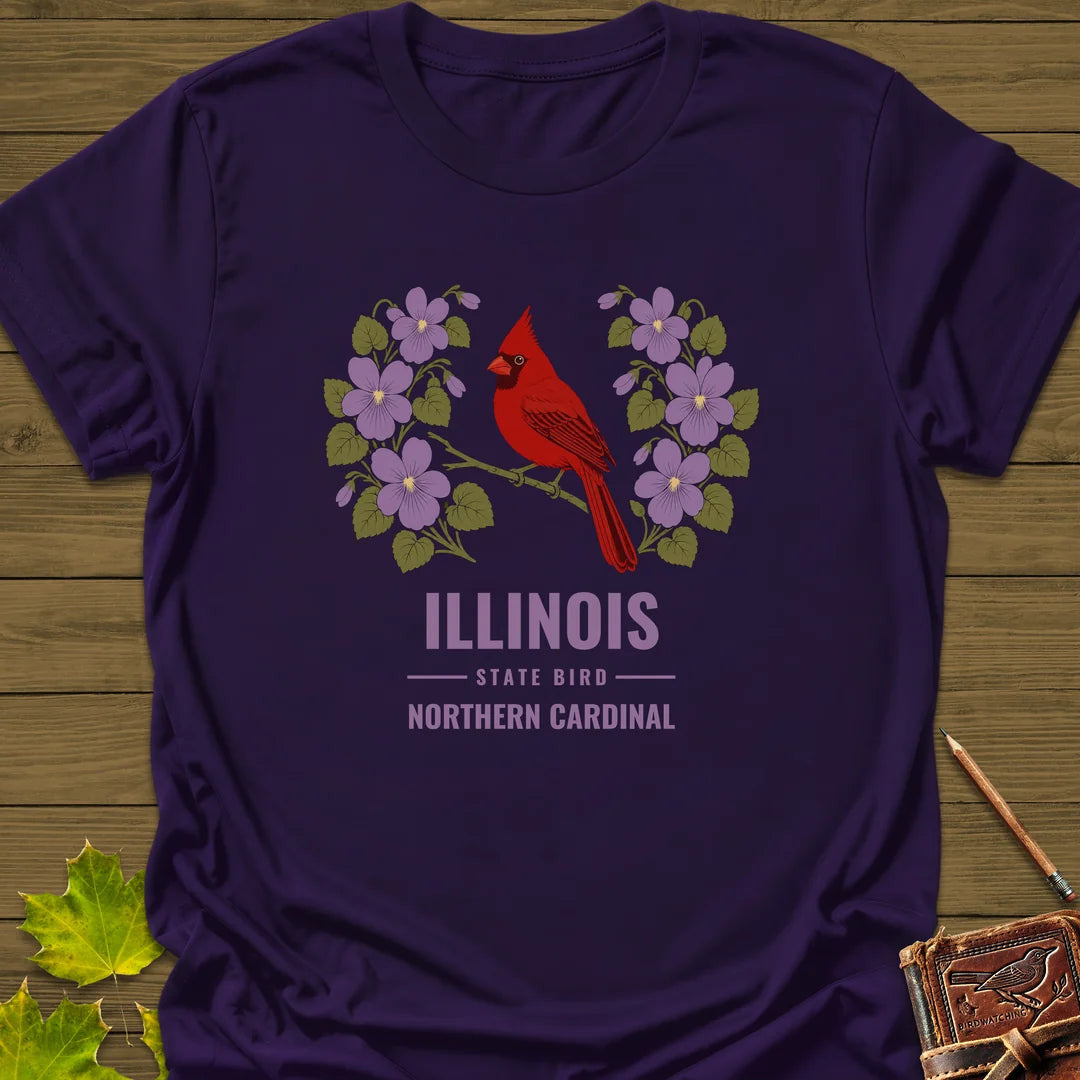 Illinois State Bird T-Shirt - Graphic Tee - Gift for Bird Lovers - Unisex