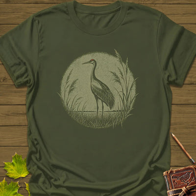 Prairie Crane T-Shirt - Bird Graphic Tee - Gift for Bird Lovers - Unisex
