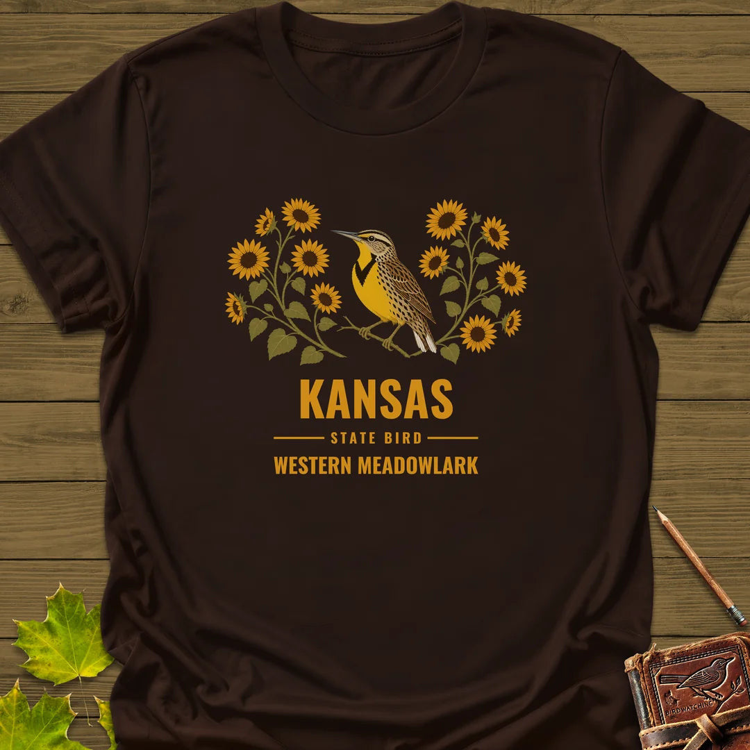 Kansas State Bird T-Shirt - Graphic Tee - Gift for Bird Lovers - Unisex