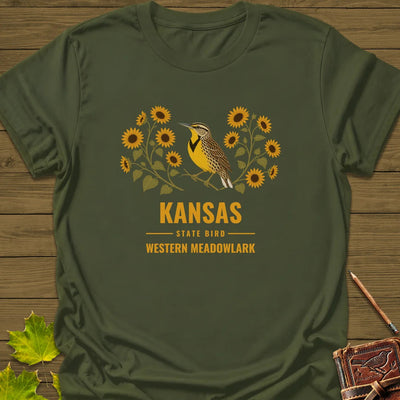 Kansas State Bird T-Shirt - Graphic Tee - Gift for Bird Lovers - Unisex